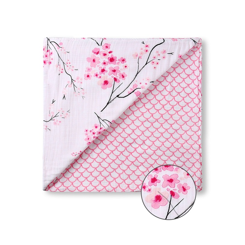 Organic Snug Blanket – Cherry Blossom
