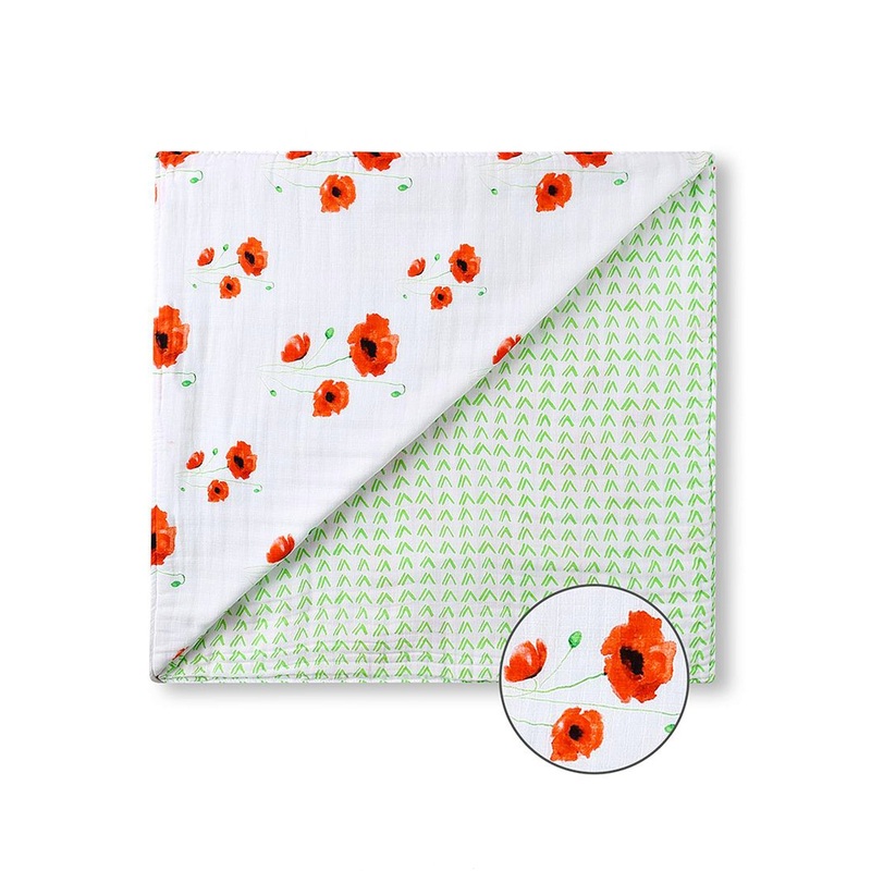 Organic Snug Blanket – Poppy