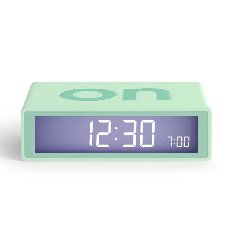 Lexon Flip Travel Clock Mint