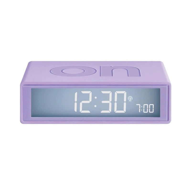 Lexon Flip Travel Clock Purple