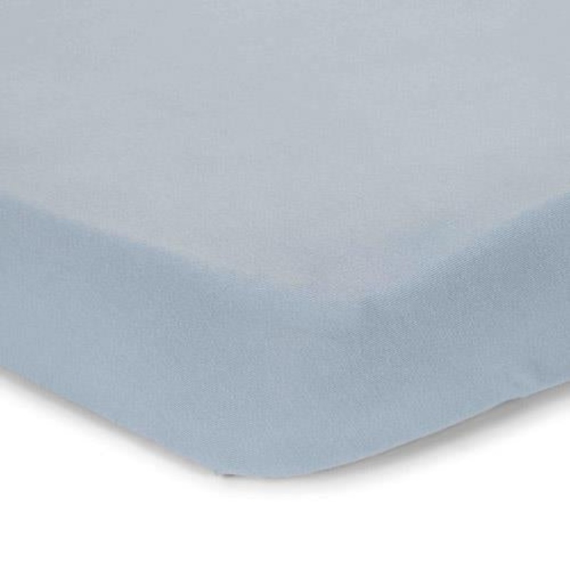 Eenpersoons hoeslaken – Blauw – Essentials