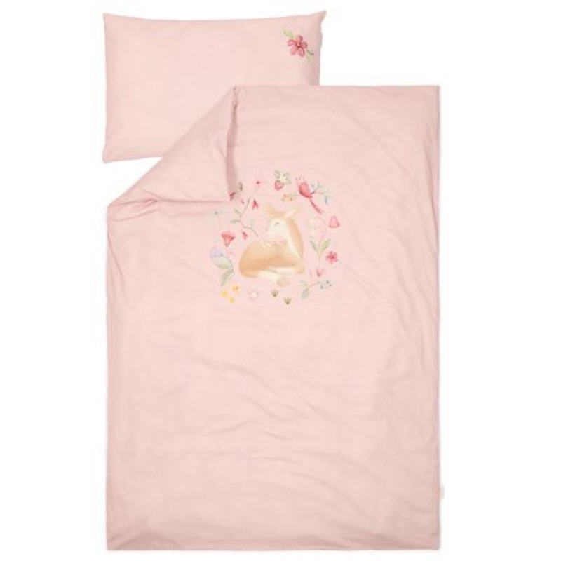 Eenpersoons dekbedovertrek – Roze – Fairy Garden