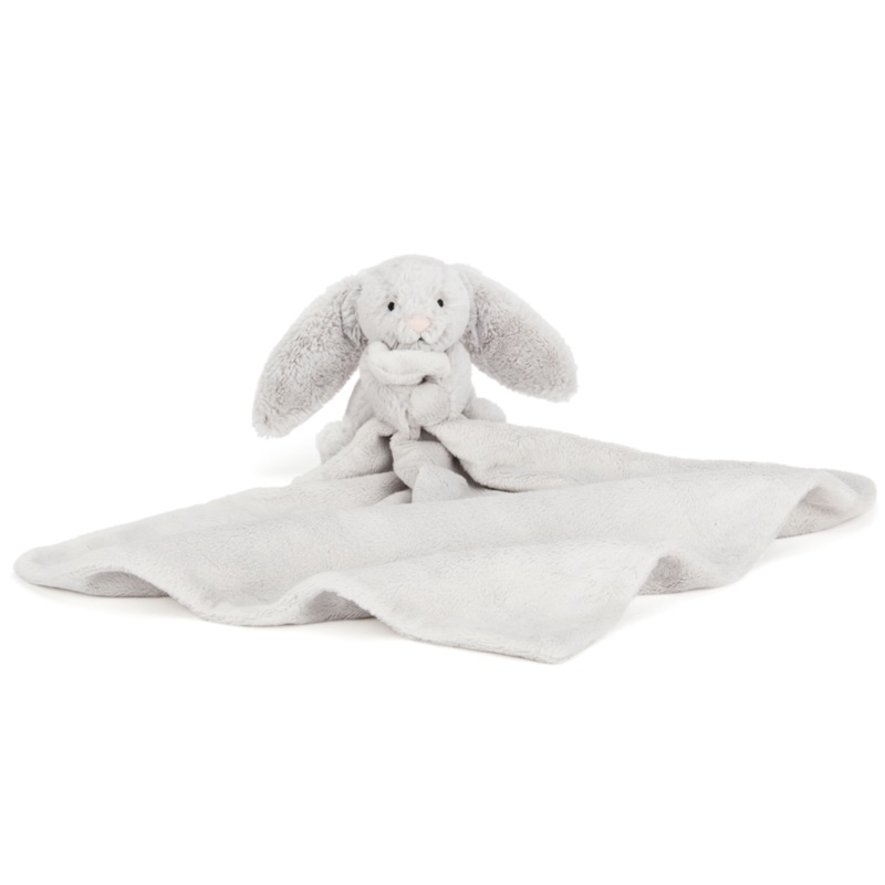 Bashful Grey Bunny Soother Lovey 2024