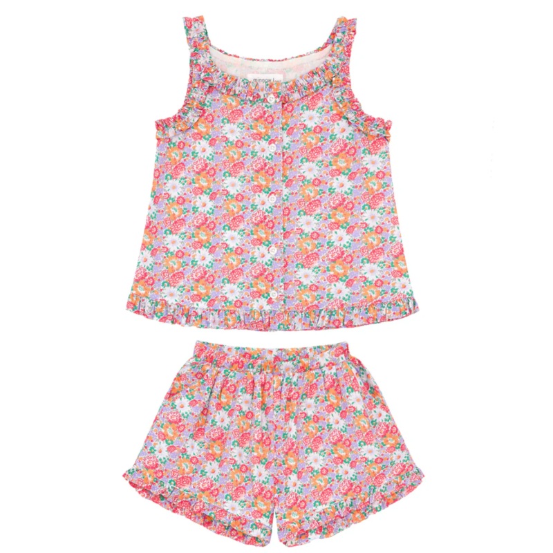 Girl Island Blossom Ruffle Tank and Short Set