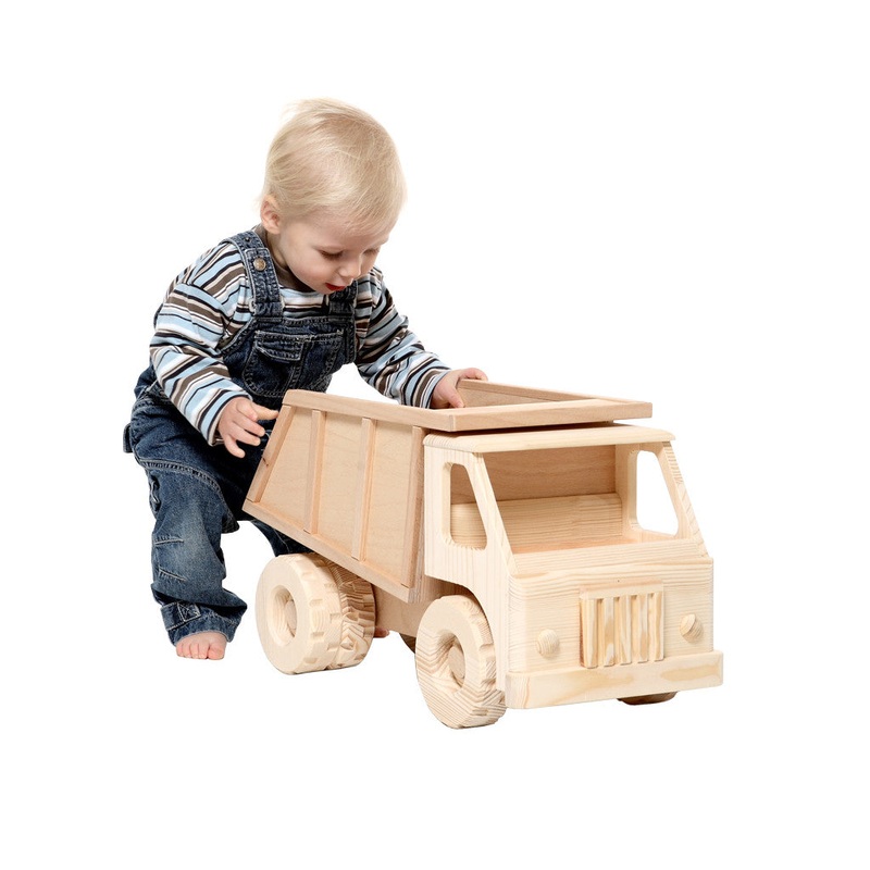 Extra Large Wooden Toy Dump Truck – Robur