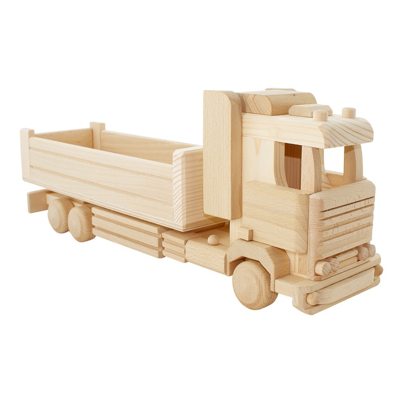 Large Wooden Toy Truck With Tray – Wesley