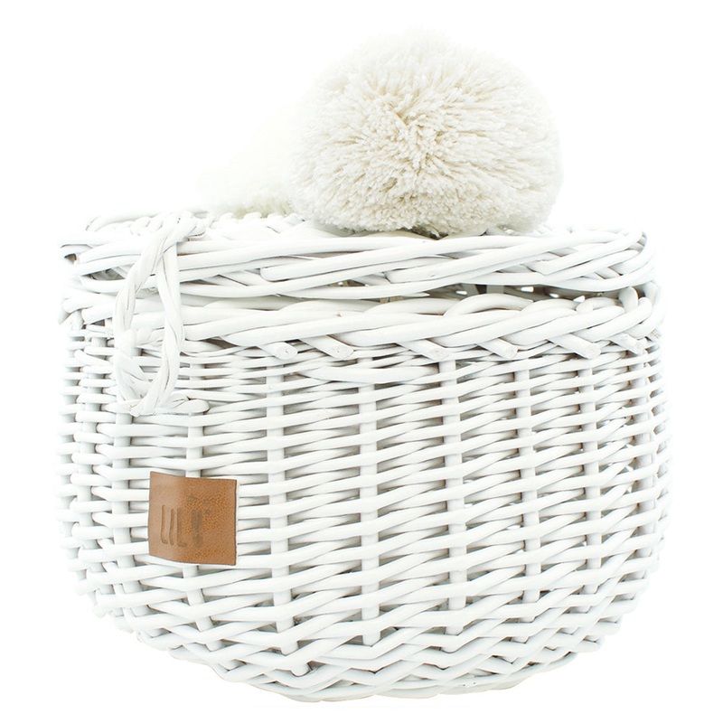Wicker Basket Small – White