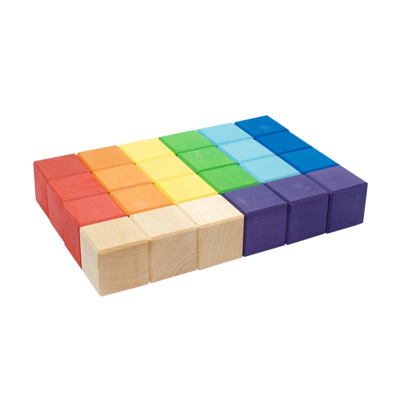 Wooden Building Blocks – Rainbow