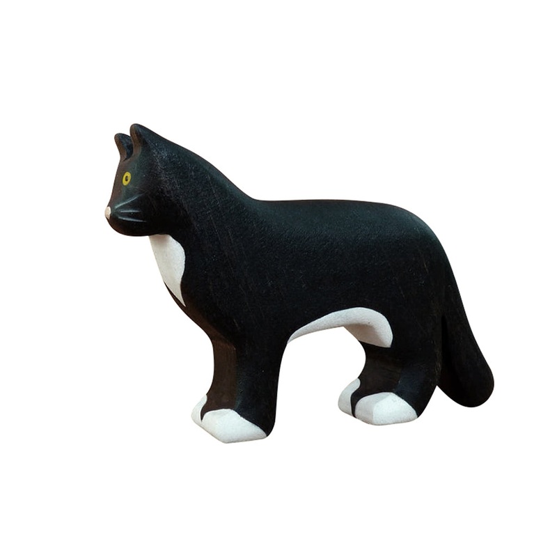 Wooden Cat – Black