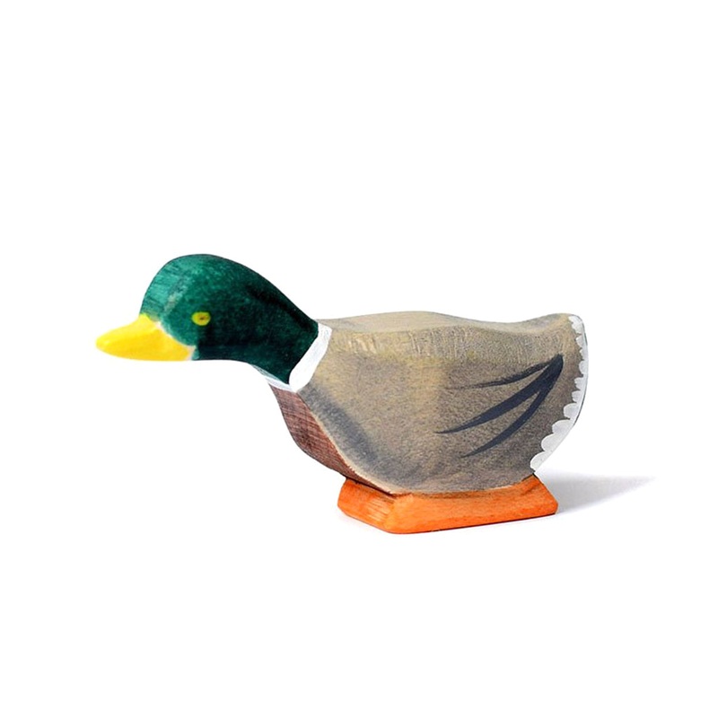 Wooden Mallard Duck – Curious