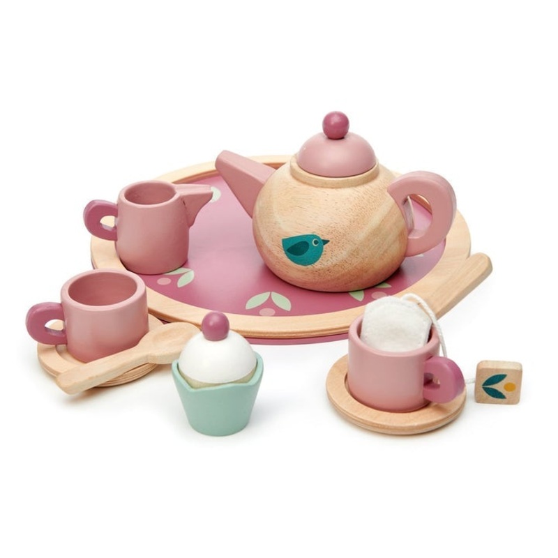 Birdie Tea Set and Tray by Tender Leaf Toys