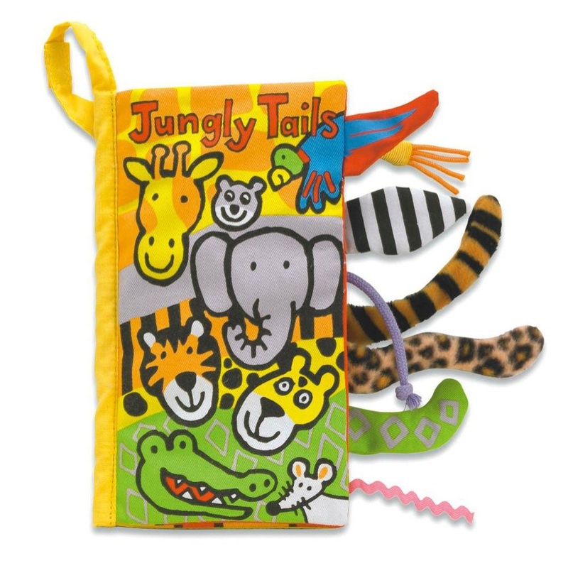 Jungly Tails Fabric Activity Book by Jellycat