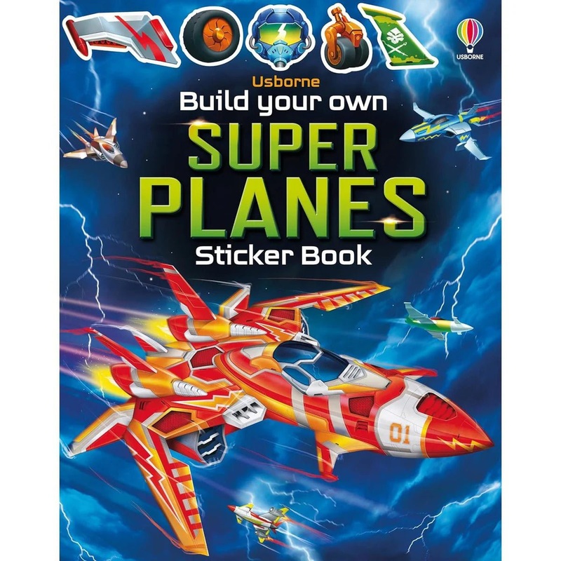 Usborne: Build your own super planes sticker book – 5yrs+