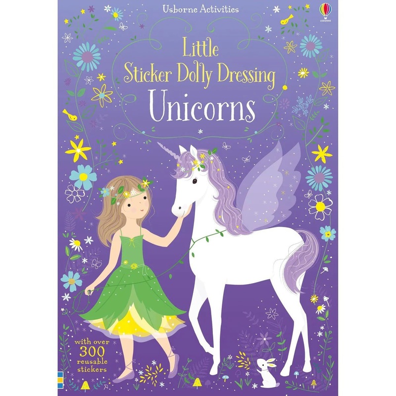 Usborne: Little Sticker Dolly Dressing – Unicorns – 4yrs+