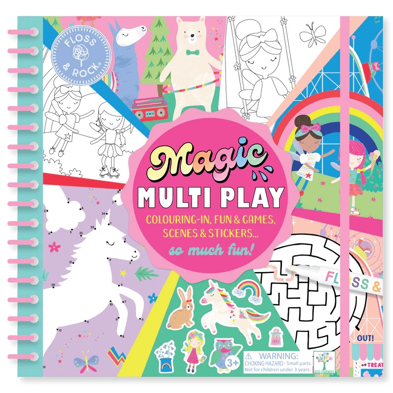 Floss & Rock Magic Multi Play – Rainbow Fairy (reusable activity book) 3yrs+