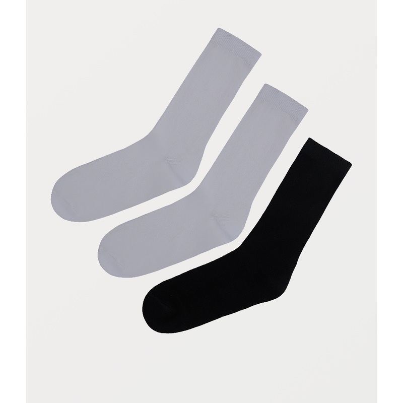 Girl Socks-Black/White