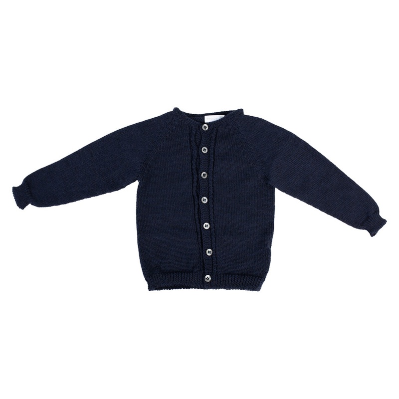 Wedoble – Navy Wool Cardigan