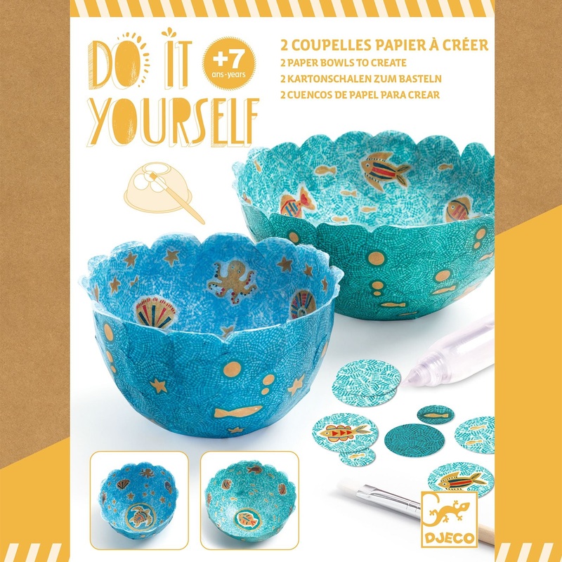 Creative Activity Kit, Do It Yourself Paper Bowls – In the Sea