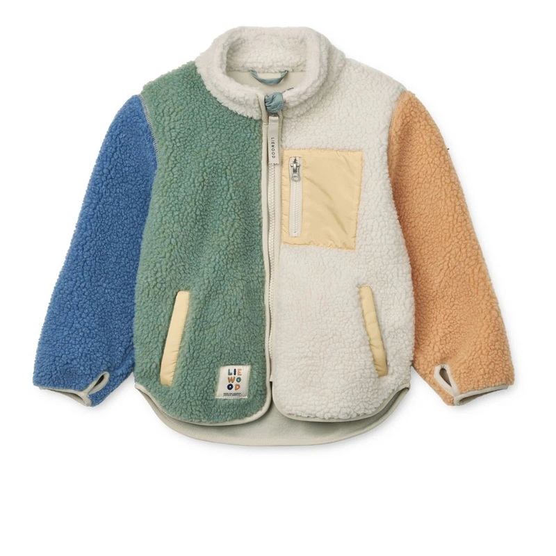Nolan Pile Jacket – Peppermint Multi Mix