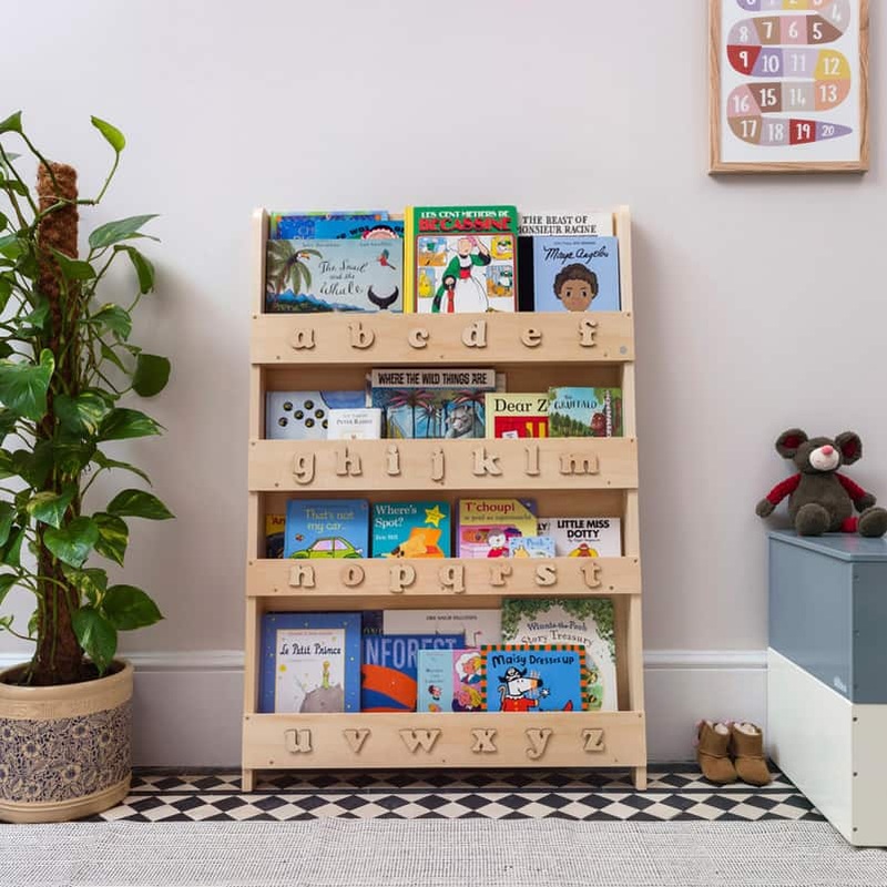 Bookcase – Natural with Natural Alphabet