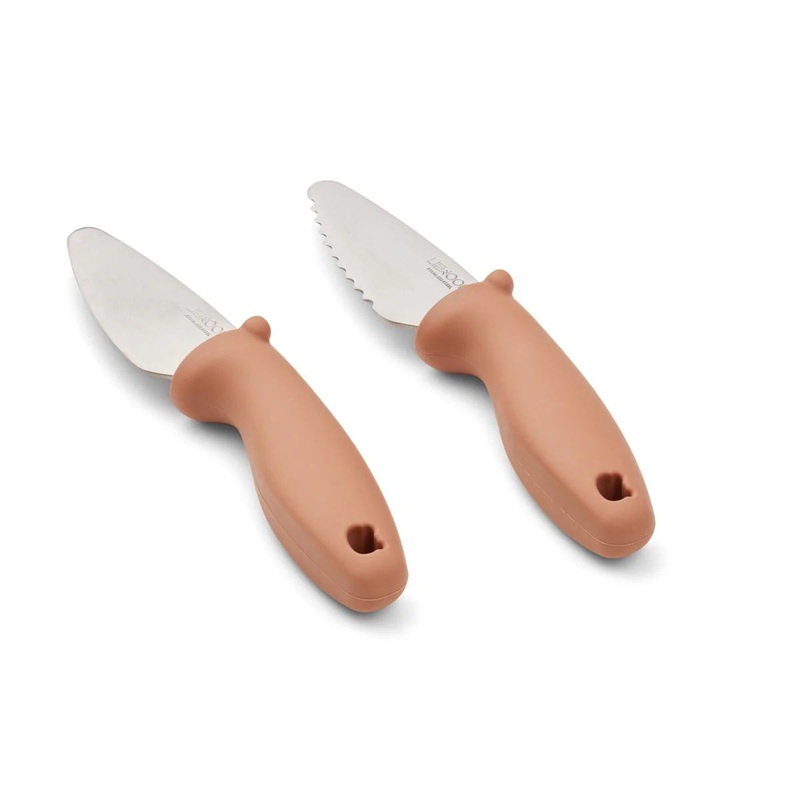 Children’s Cutting Knife Set, Perry 2-Pack – Tuscany Rose (5+ Years)