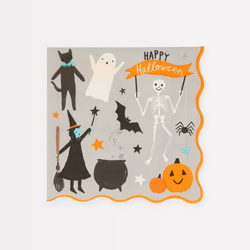 Happy Halloween Large Napkins (x 16)