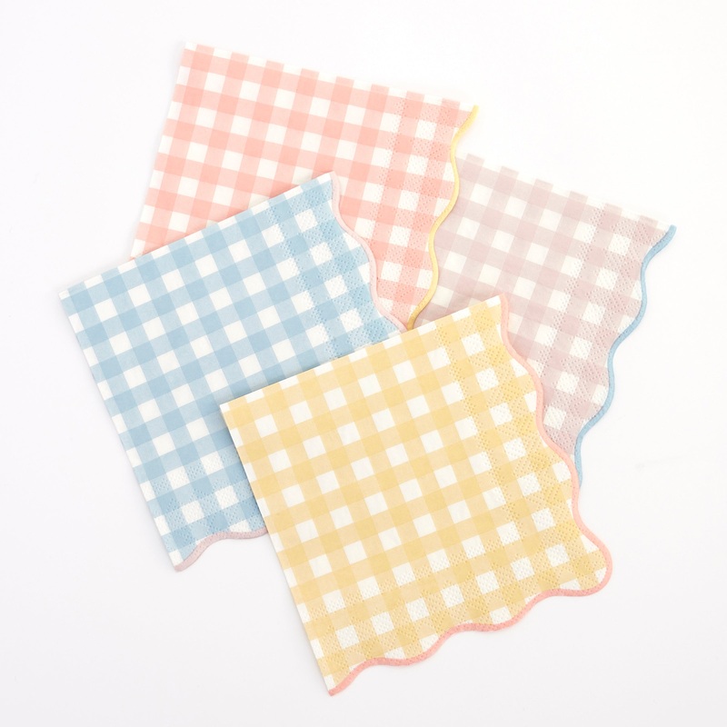 Gingham Large Napkins (x 20)