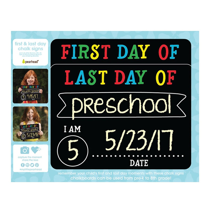 Pearhead First & Last Day Chalk Sign