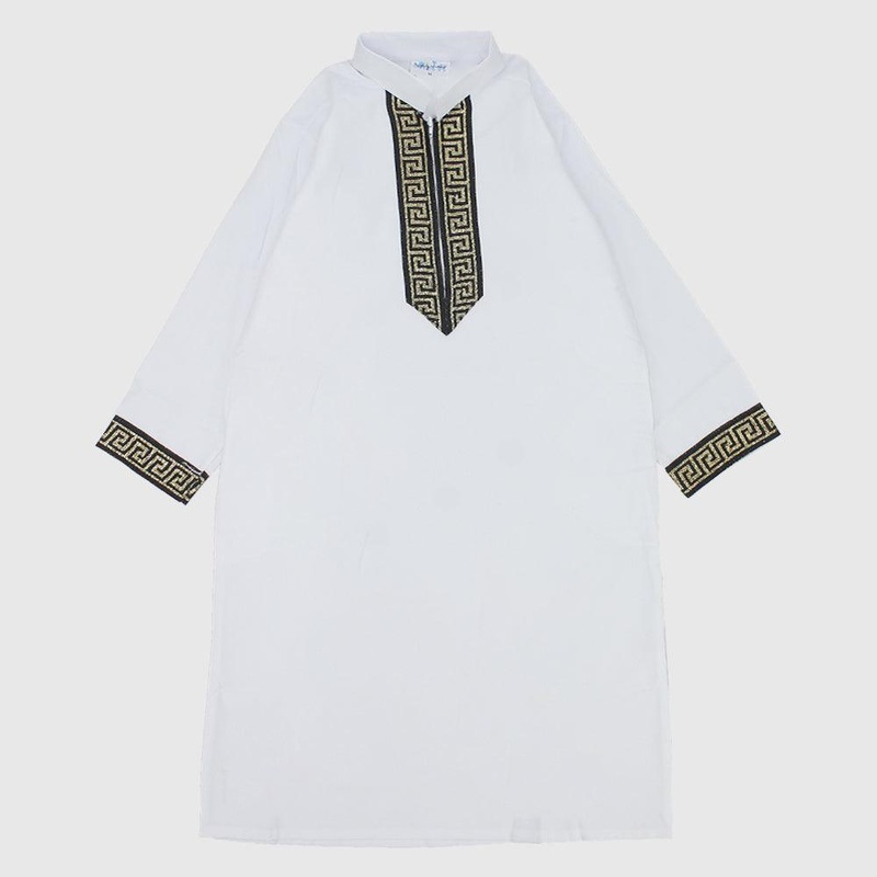 Long-Sleeved White Jilbab