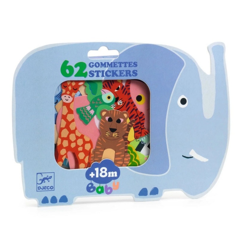 Safari Animals Baby Stickers