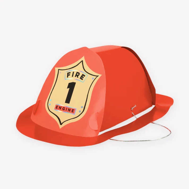 Firefighter Hats, 8-Pack