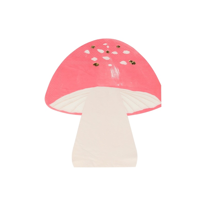 Napkins , Set of 16 – Fairy Mushroom