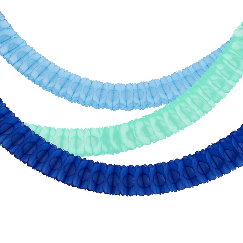 Blue Honeycomb Garland Set