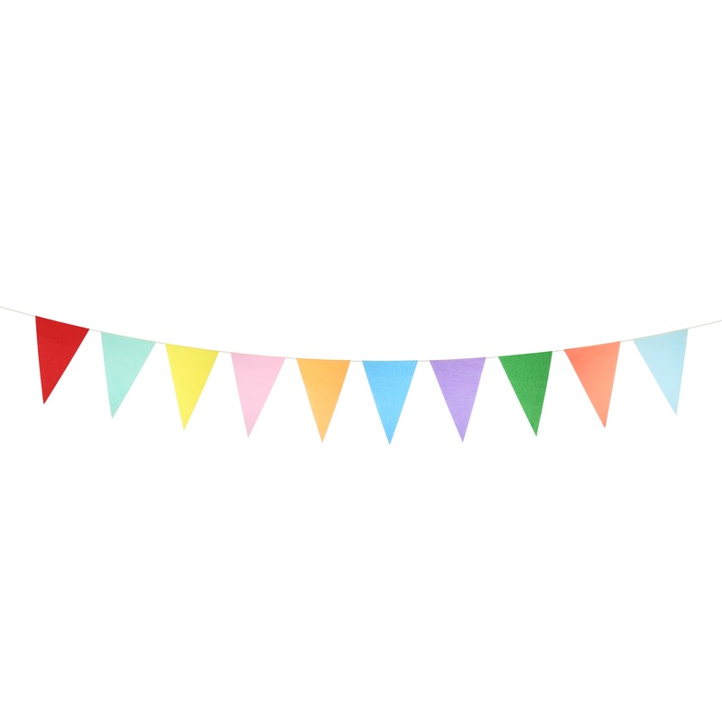 Bright Tissue Flag Garland Set