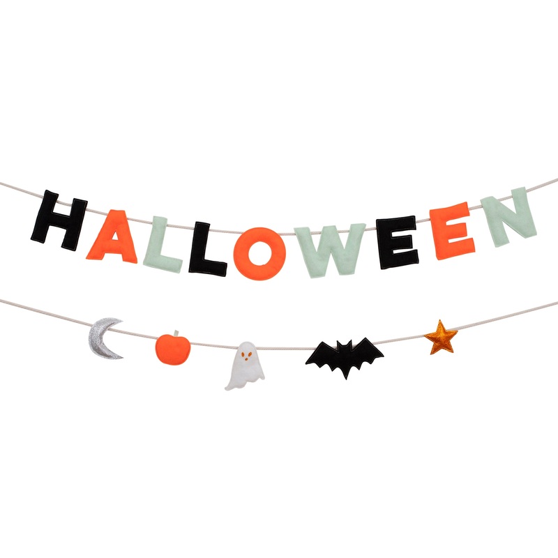 Halloween Felt Garland Set