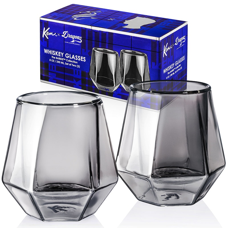 Barbie X Dragon Glassware Ken Whiskey Glasses